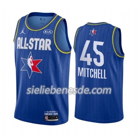Herren NBA Utah Jazz Trikot Donovan Mitchell 45 2020 All-Star Jordan Brand Blau Swingman